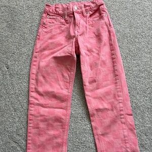 Gap Pink Checker 90s Loose Jeans